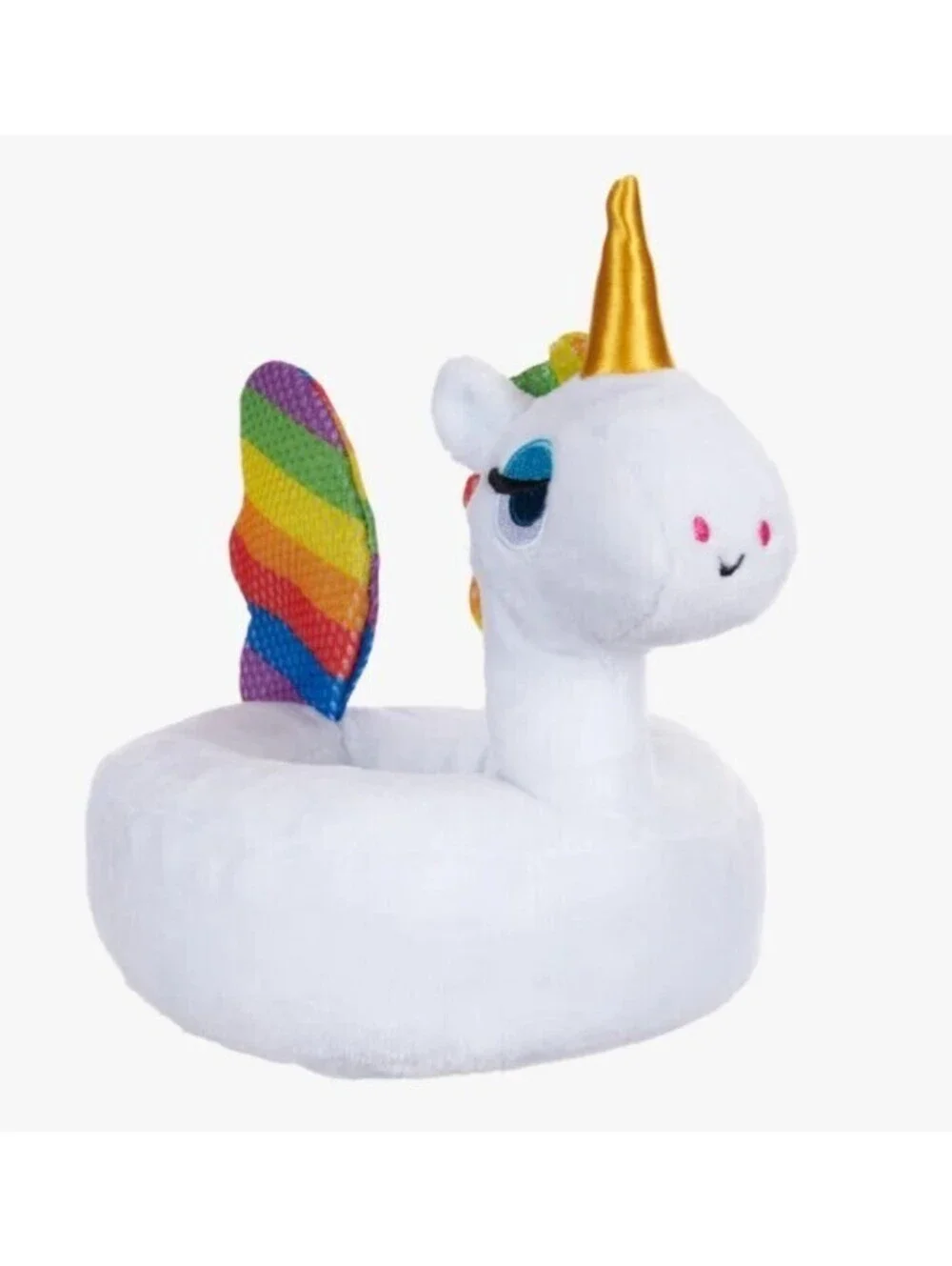 BARKBOX TINA THE TUBULAR RAINBOW UNICORN 🦄 FLOATIE DOG SQUEAKY TOY NWT